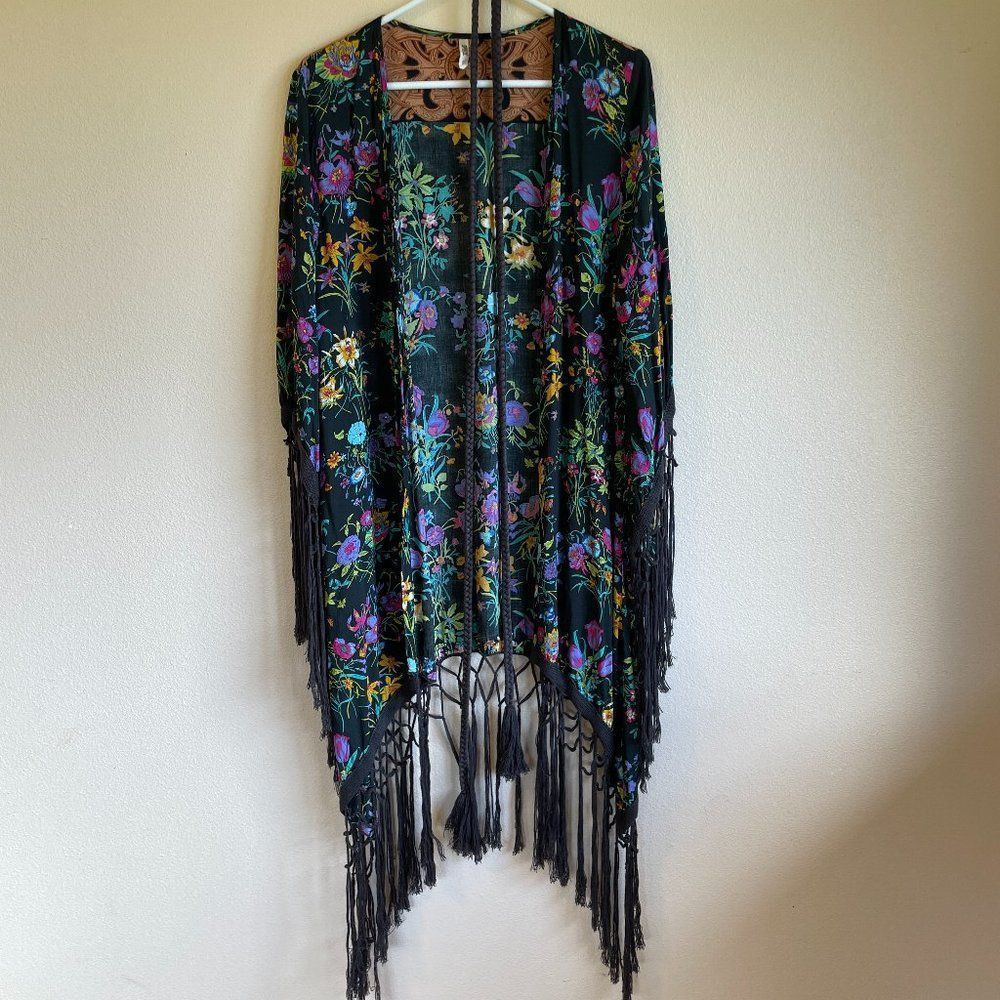 Spell Designs Gypsy Queen Tassel Kimono One Size